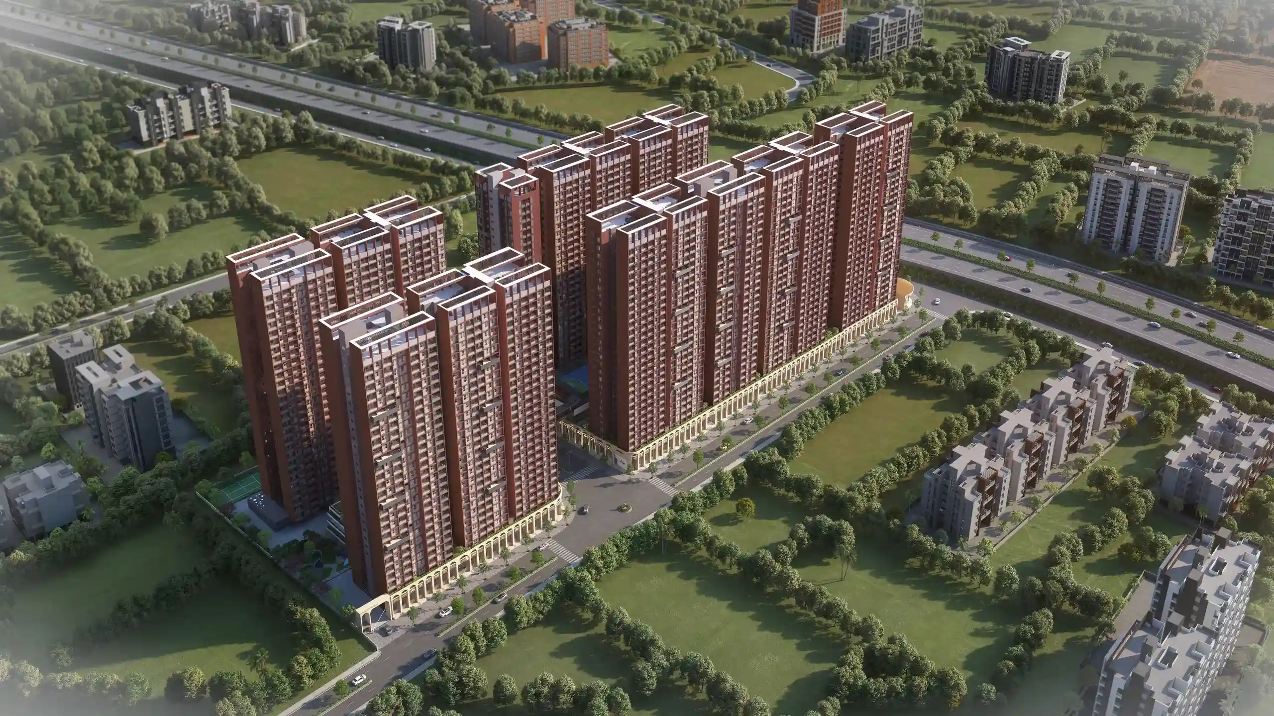 Goyal My Home Sanctuary Monolithic Tower Architecture